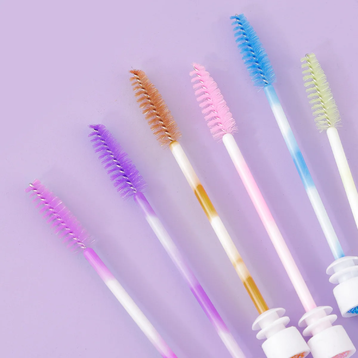 1 Uds. Varitas de cristal para pestañas, cepillos, suministros para barras de pestañas, brocha de maquillaje, aplicador de rímel portátil, varillas para cejas, exfoliante de pestañas