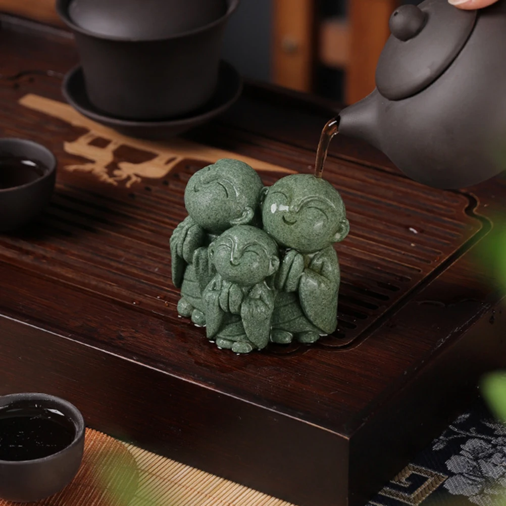 

Stone Maitreya Buddha Decor Delicate Craft Stable Tea Table Ornament Indoor Desktop Traditional Office Buddha Statue