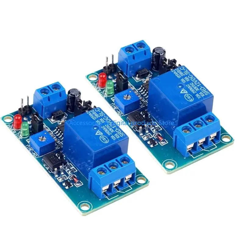 77JD Energy Efficient 12V Delay Relays Module Adjustable Timer 0.1 Second to 1 Hour