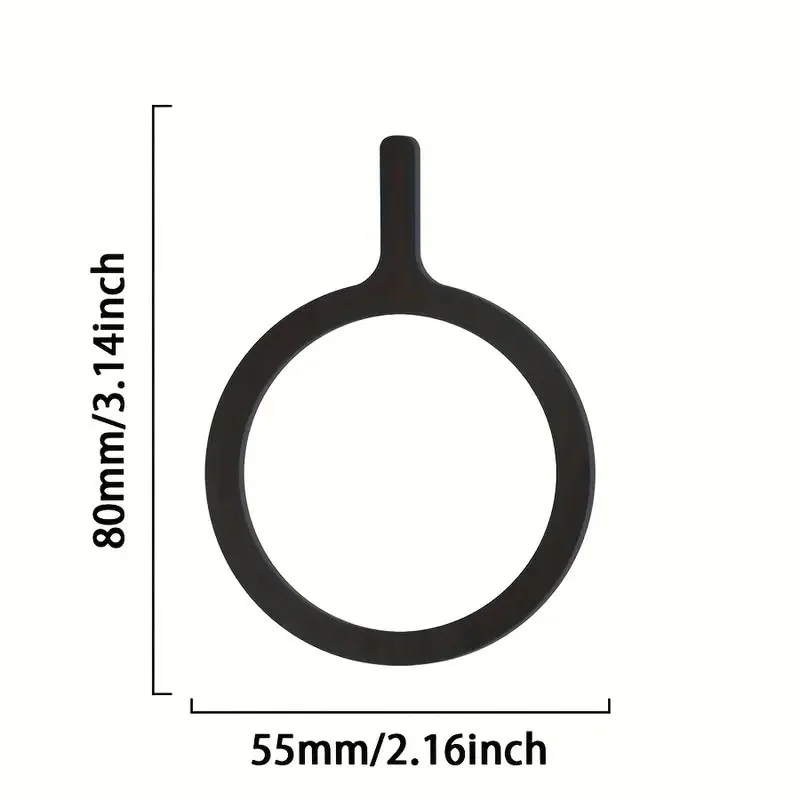 Uniwersalny magnetyczny adapter z naklejką magnetyczną, odpowiedni do bezprzewodowego ładowania Magsafe iPhone, okrągła metalowa płytka magnetyczna.