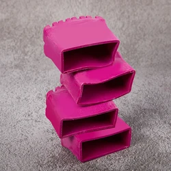 1pc Rose Red Rubber Caps Pads Ladder Feet Cover Leg Protector fodere per cuscini Extension per gradini in legno duro sedia Table Pad Furniture