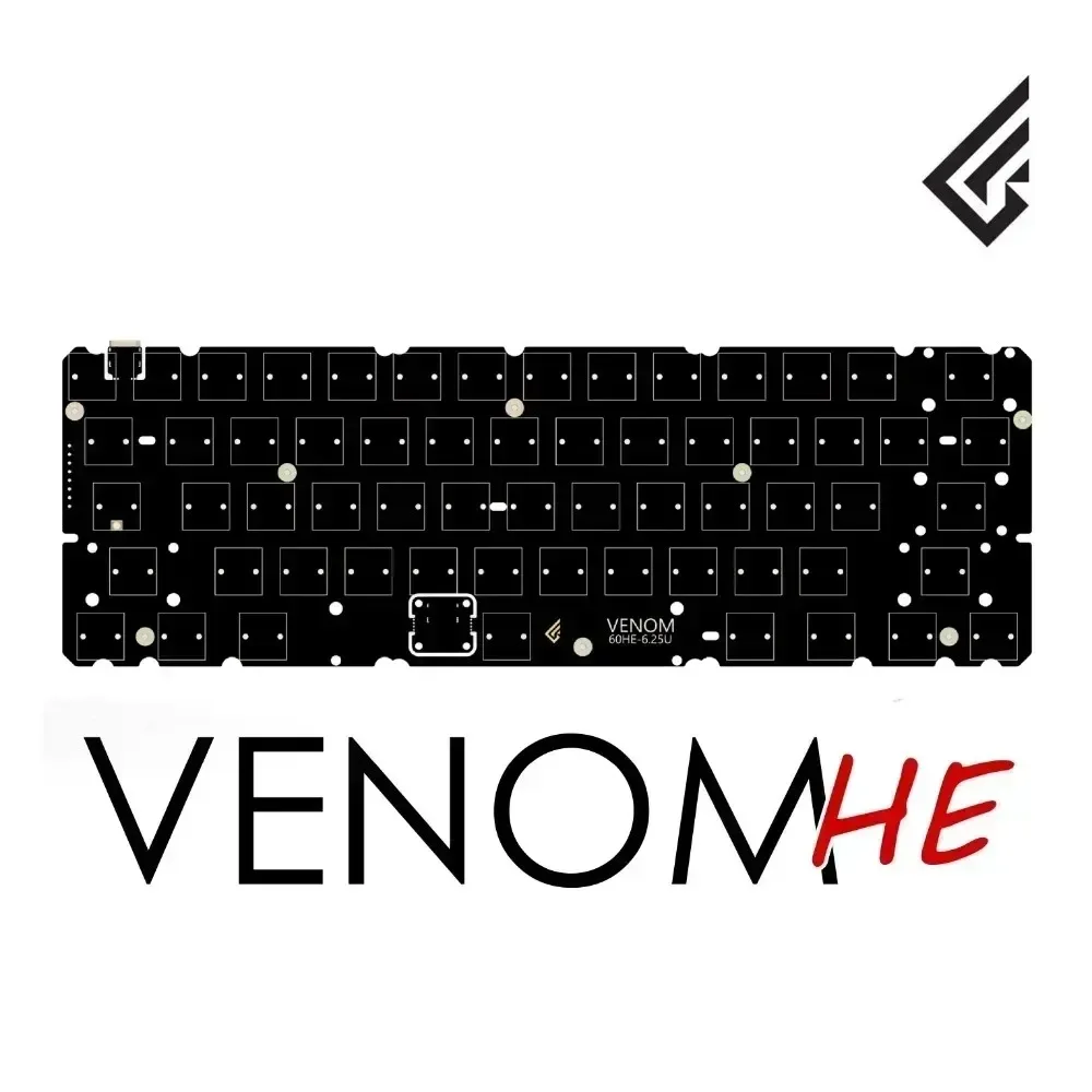 Geonworks Venom 60 HE Magnetic Keyboard PCB Board 0.16ms Delay 0.1mm Accuracy 8kHz Polling Rate for Custom Korean Keyboard Diy