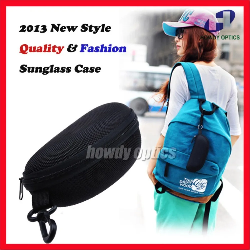 20pcs Wholesale Black Sunglass Eyewear Eyeglasses Sunglasses Zipper Hard Case Box