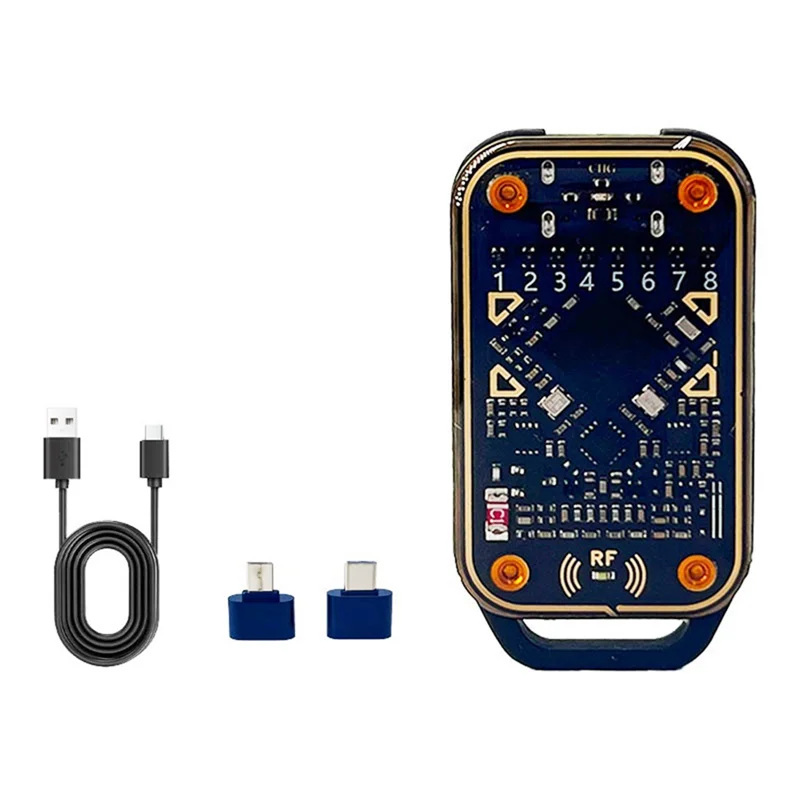 

ABGI-Restart Chameleon Ultra RFID Smart Chip Reader ID IC Decode NFC Duplicator+5200/UID Keychain Kit Smart Card Emulator