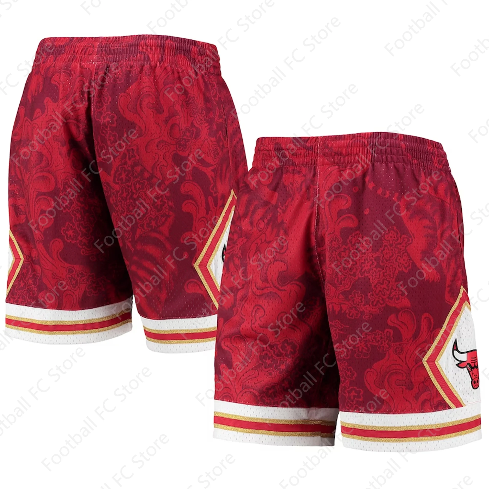 Chicago Bulls Camo Basketball Shorts for Adults and Kids, Training Uniform, Oversized Kit, New Arrival, 2024