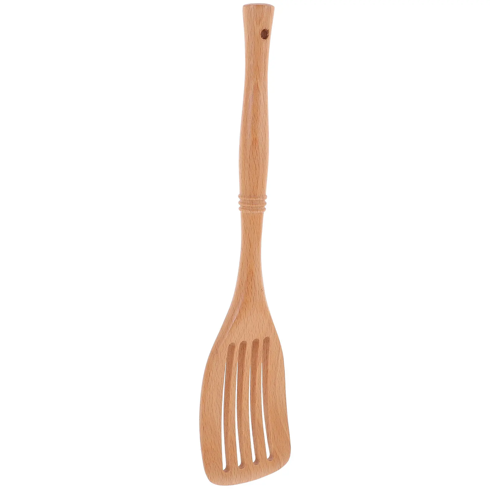 Nonstick Wooden Spatula for Cooking Stir Fry Stewing Hot Pot Ergonomic Round Handle Heat Resistant Scratch Proof Kitchen Cooking