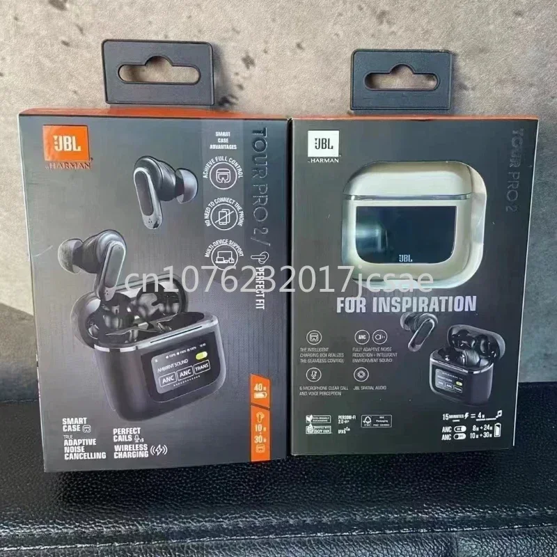 Oryginalne słuchawki oryginalne słuchawki bezprzewodowe Bluetooth JBL Tour PRO 2 słuchawki Stereo słuchawki sportowe z inteligentny LCD ekranem w