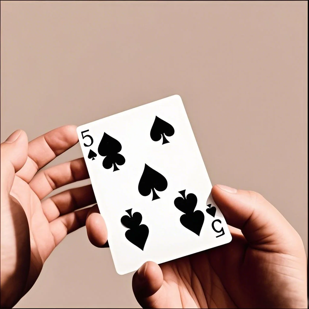 

5 to 9 (Upgraded Version) Magic Tricks Visual Moving Point Card Change Magia Magician Close Up Stage Illusions Gimmicks Props