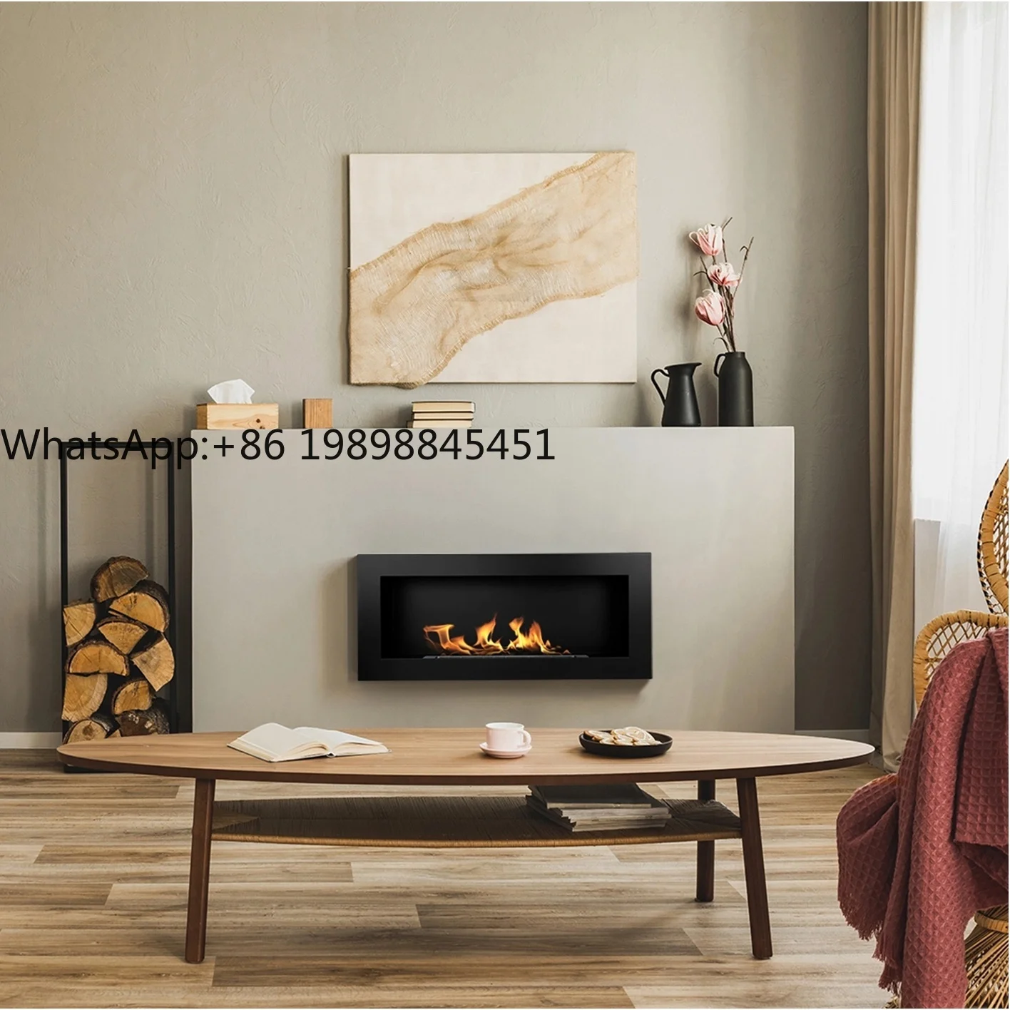 Chimenea automática de bioetanol, 2m, gran oferta, inserto de pared de TV, estilo lineal inteligente, Control remoto, uso interior y exterior