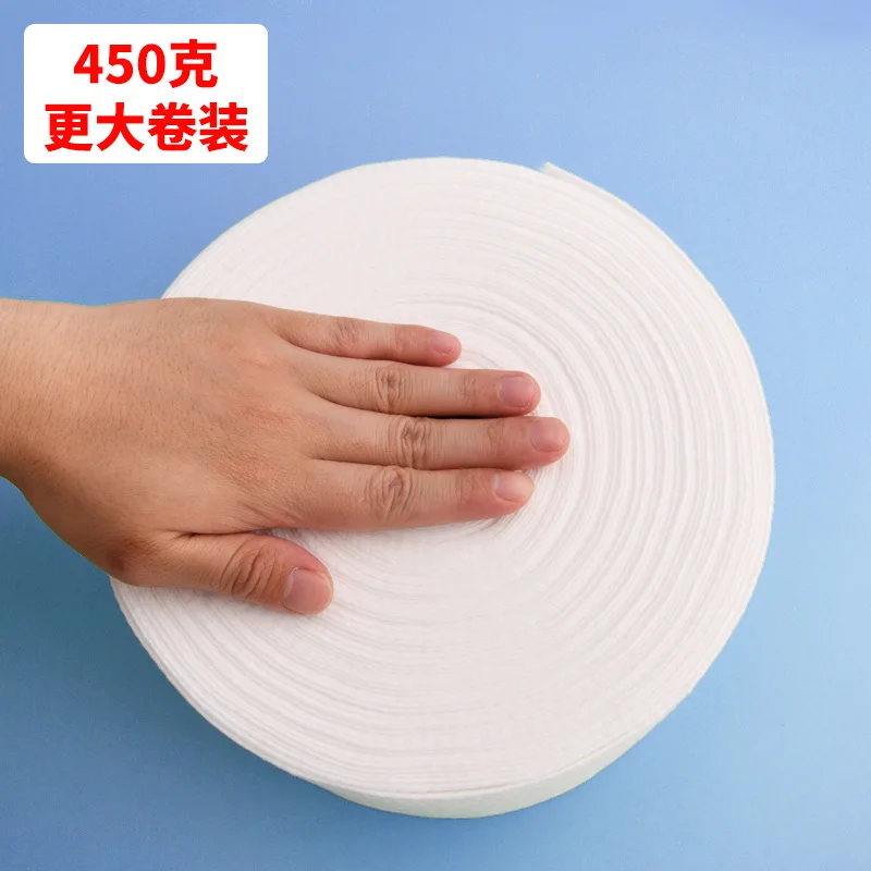 600gDisposable Face Cloth Women's Roll-Type Facial Towels Beauty Salon Face Wiping Special Tissue Pearl Pattern Cotton Sheet Pur