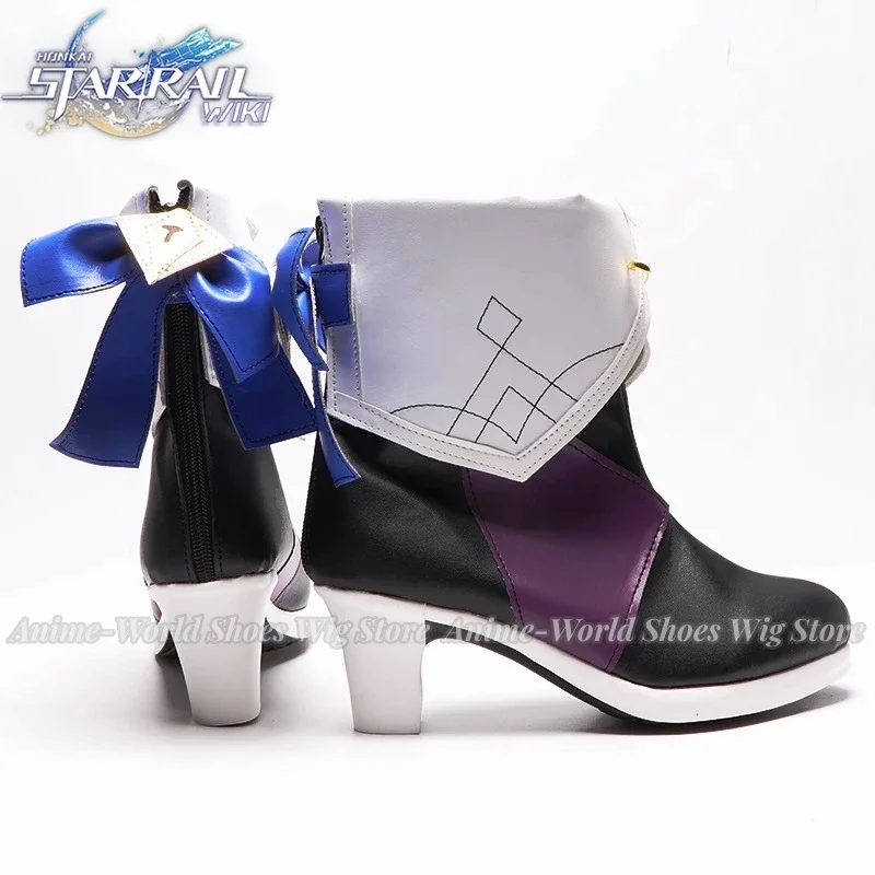 Honkai Star Rail Cosplay Herta Sapatos Botas Curtas Peruca Anime Jogo Acessório Halloween Carnaval Festa Roupa Mulheres Menina Homens