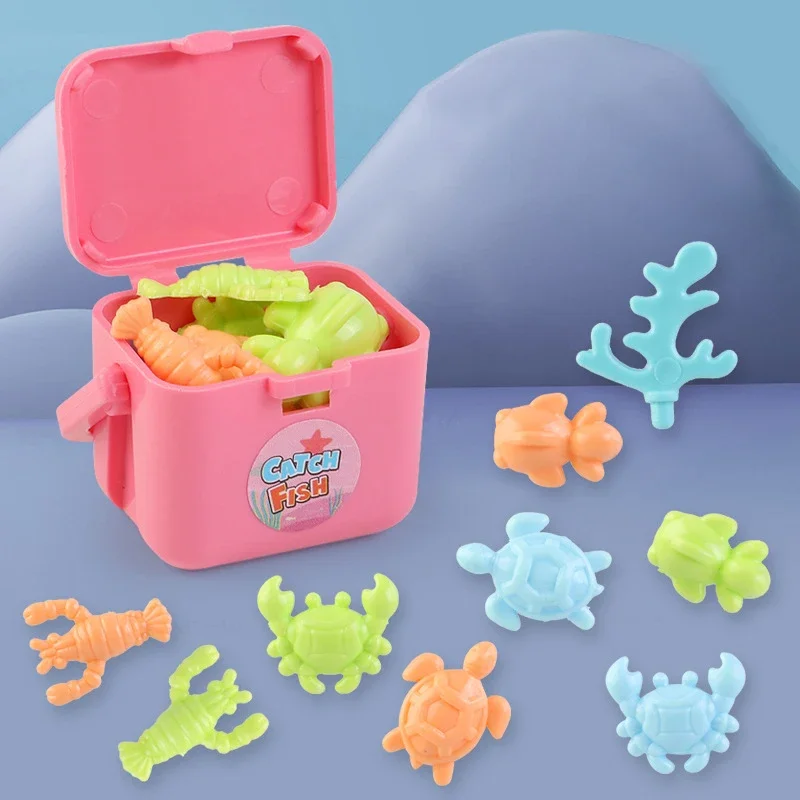 Neue verdrehte Ei Spielzeug Mini Trompete Stil Kinder Wicklung Uhrwerk Mini kleine Fisch Angeln Ei Spielzeug Angeln Spiel maschine