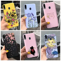 For Samsung Galaxy M10 M20 M30 Case Stylish Cartoon Sunflower Soft Silicone Phone Back Cover For Samsung M 10 20 30 M305F Fundas