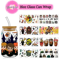Wizard World UV DTF 16oz Cup Wrap Libbey Glass Plastic Can Wraps Selfadhesive Sticker Ready to Ship Cup Not Included