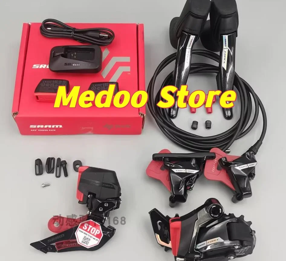 force AXS D2 groupset 2*12s shifter brake lever + front derailleur + rear derailleur + battery + charger + calipers