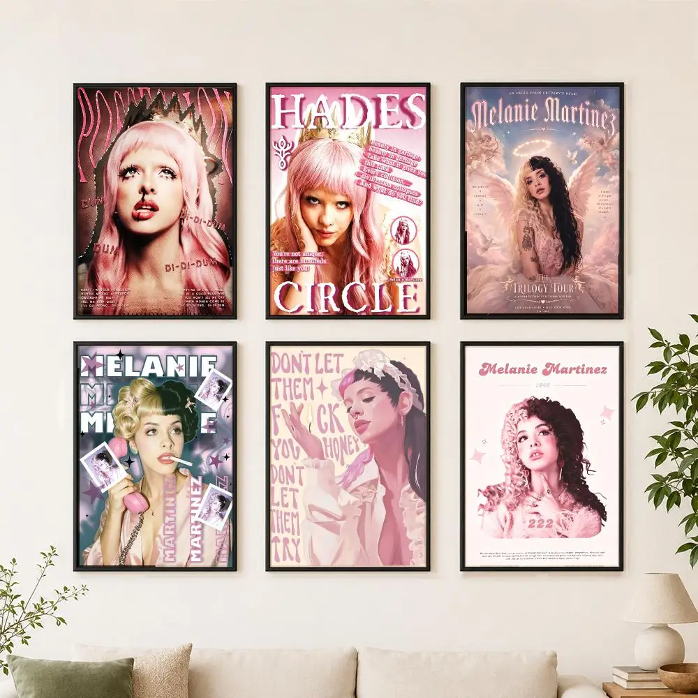 Sängerin M-Melanie M-Martinez Poster, großes ungerahmtes Wandkunst-Poster, moderner minimalistischer Dekor-Druck für Wohnzimmer und Zuhause