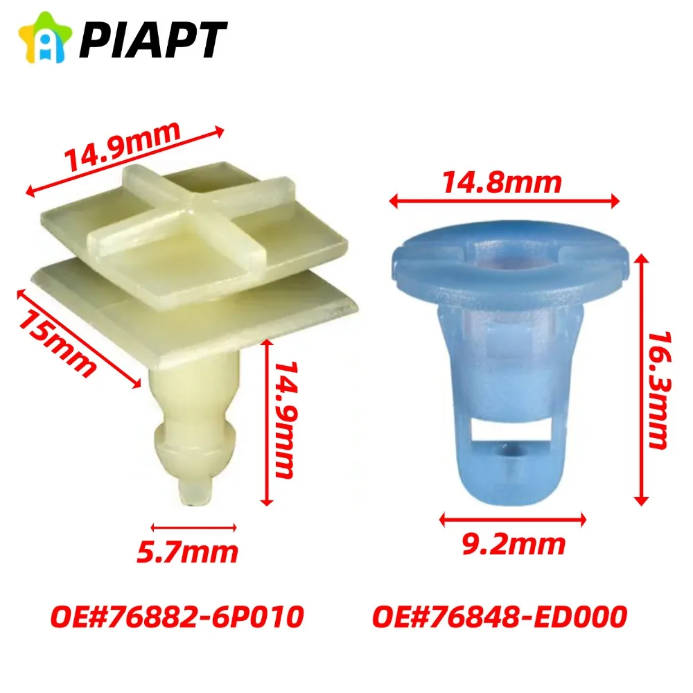 

10SET OE# 76848-ED000 76882-6P010 Door Trim Panel Grommet & Clip For :Infiniti Q60 Coupe and Nissan 350Z & Versa 2014 - 2006