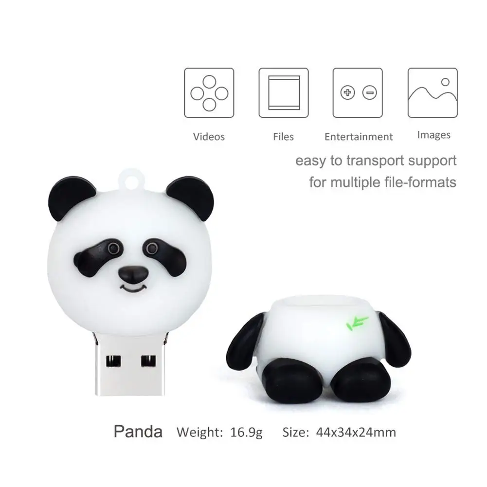 New Cartoon Panda Pen Drive 512GB Memory Stick USB Flash Drive 256GB Pen Drive 128GB USB Stick 4GB 8GB 16GB 32GB 2TB Gift U disk