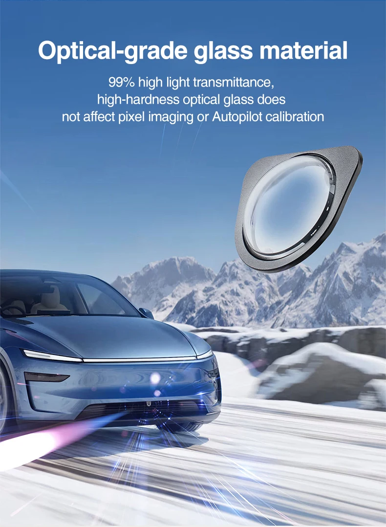 Heenvn Für Tesla Neues Modell Y Juniper Modell 3 Highland 2025 2026 Anti-Kollisions-Frontkamera-Schutzabdeckung Auto-Zubehör – Detail 2