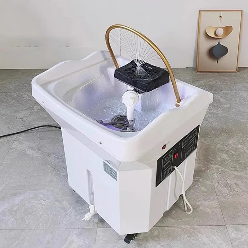 

Mobile Shaving Chairs Recliner Salon Shampoo Basin Hair Washing Aesthetics Professional Hairdressing Cama Abatible Pedicure Spa