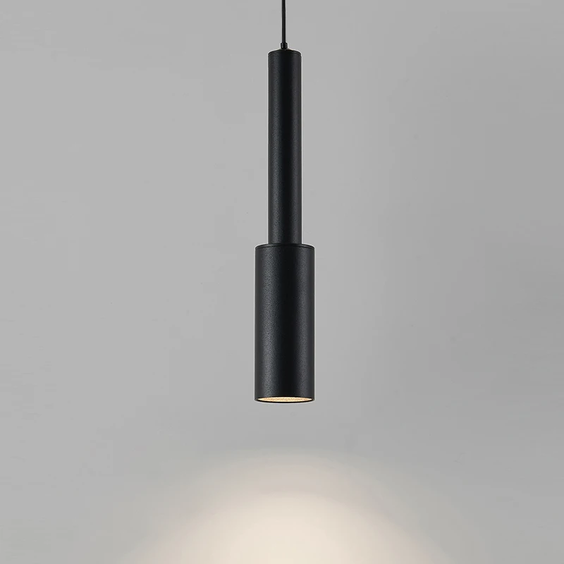 

Modern Pendant Light Minimalist LED Long Line Cylindrical Staircase Villa Attic Light Hanging Living Room Dining Room Chandelier