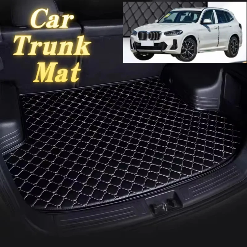

Custom Microfiber Leather Car Trunk Mat Auitcase Mat Car Interior Accessories For BMW X3 2025 2024 2023 2022 2021 2020 2019 2018