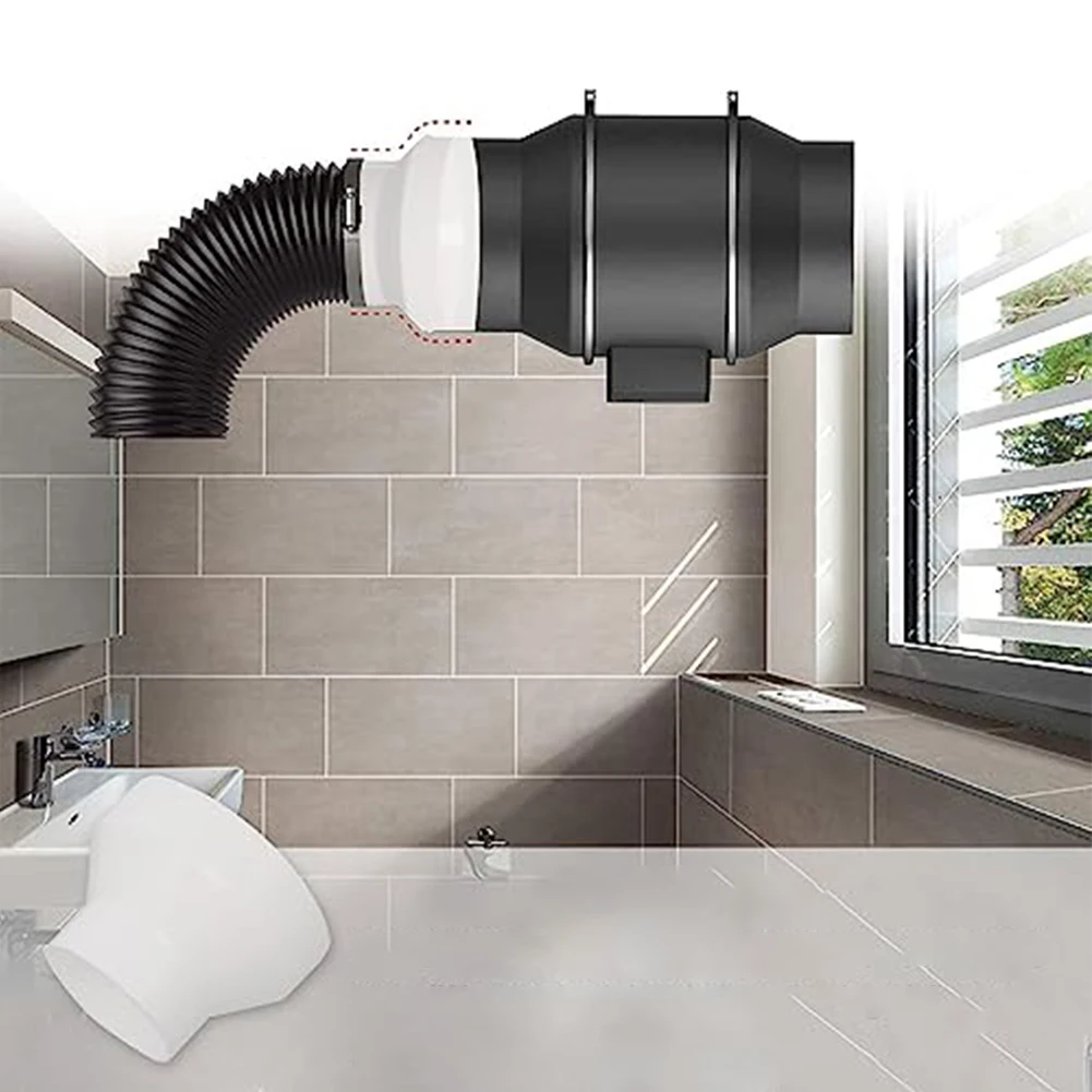 Ducting Projects ABS Pipe Connector Airflow Connection 150mm To 100mm Easy Installation Lightweight Design Long-Lasting Use