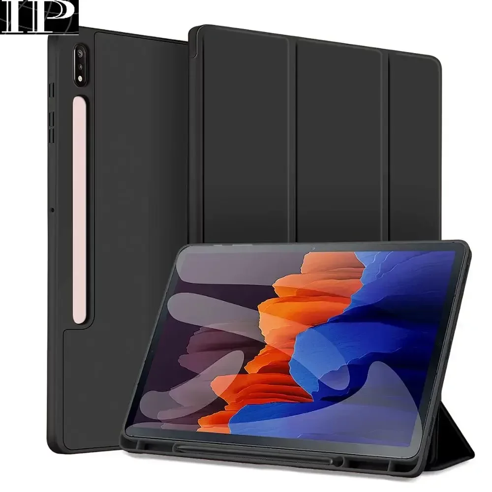 

Case for Samsung Galaxy Tab S6 10.5 SM-T860 T865 Smart Cover For Samsung Galaxy Tab S7 S8 S9 11 Plus FE 12.4 Pencil Holder Funda