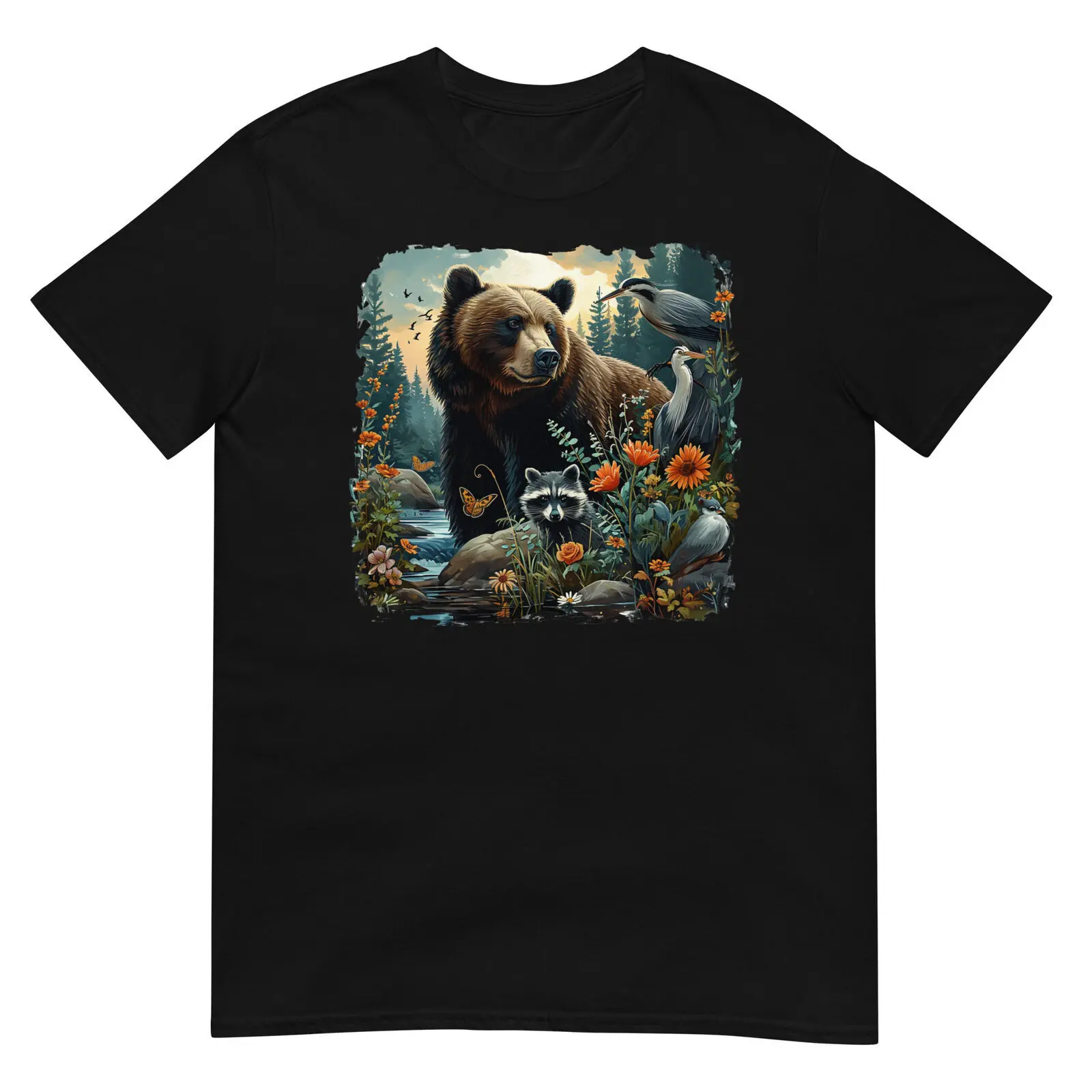 Men's T-Shirt Nature Inspired Wildlife Artistic Graphic Unisex Tee