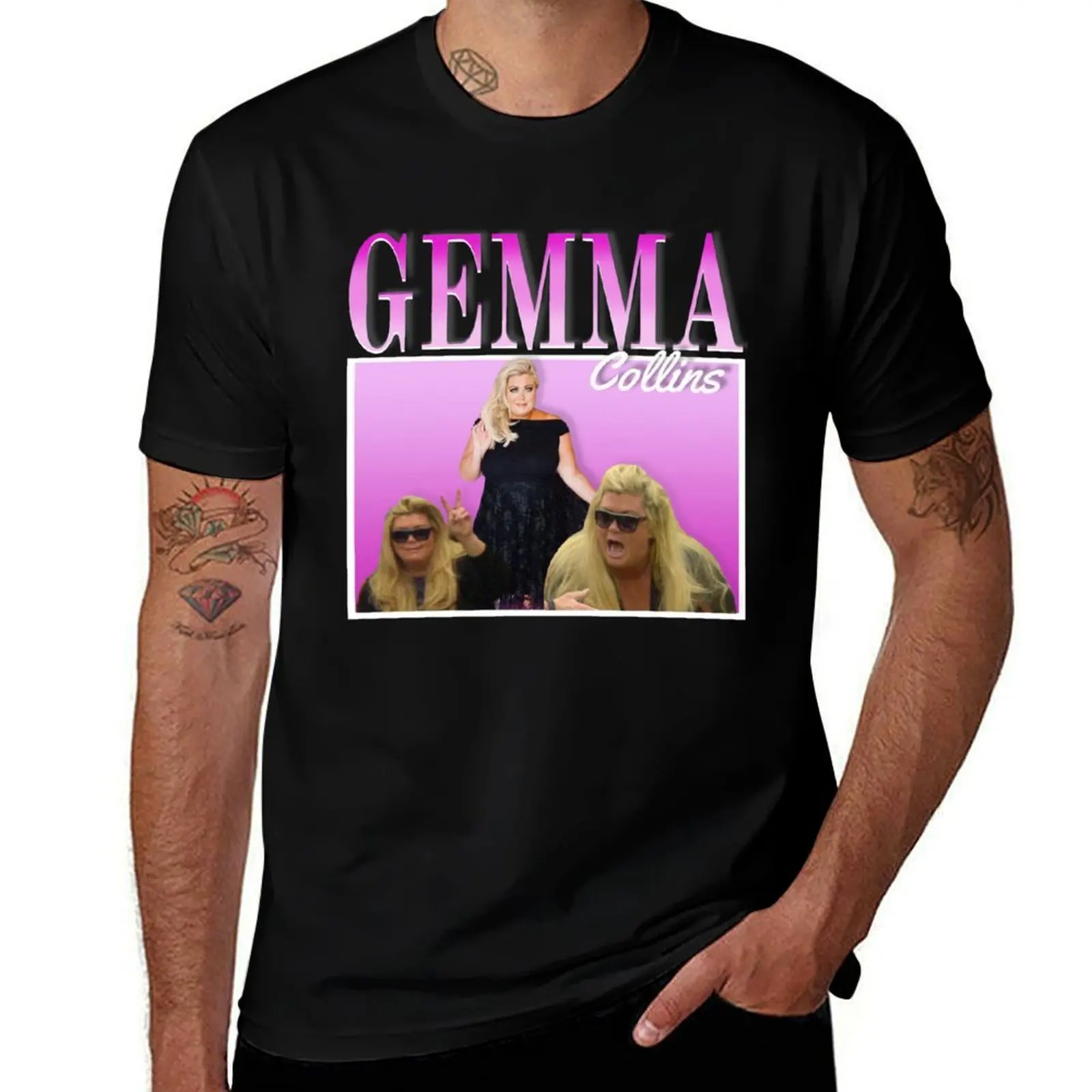 

Gemma Collins 90s Vintage T-Shirt Vintage Style Printed Top