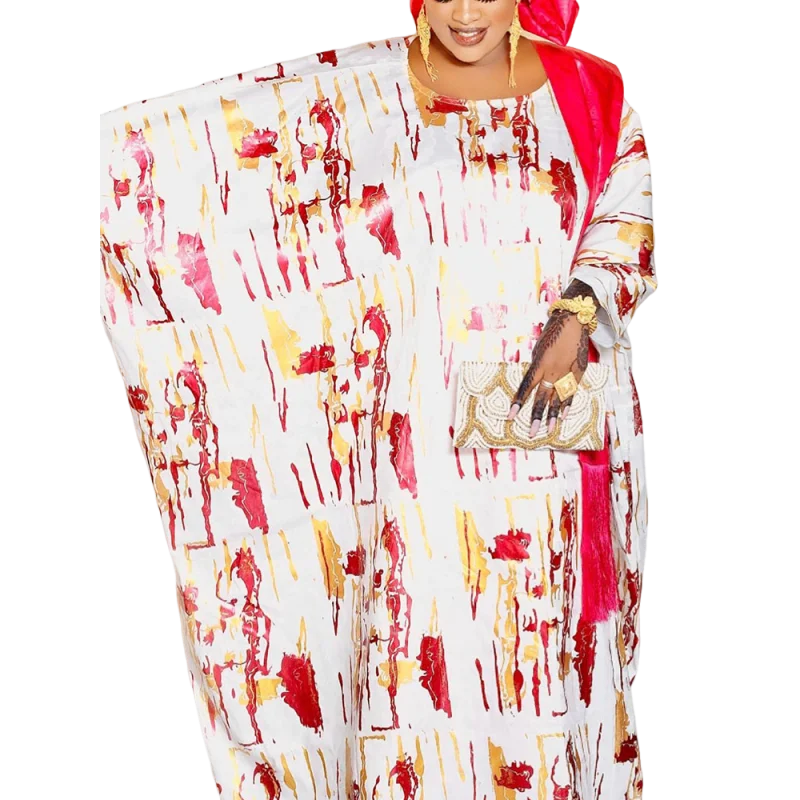 

Classic African printed robes, elegant traditional ceremonial dresses for seasonal feasts