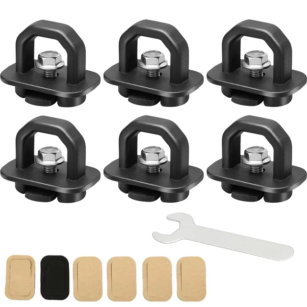 

4/6pcs Tie Down Anchor For Pickup Truck Bed Cargo Box Hook Rope Fixed Buckle For Chevy Silverado GMC Sierra 1500 2500 2007-2023