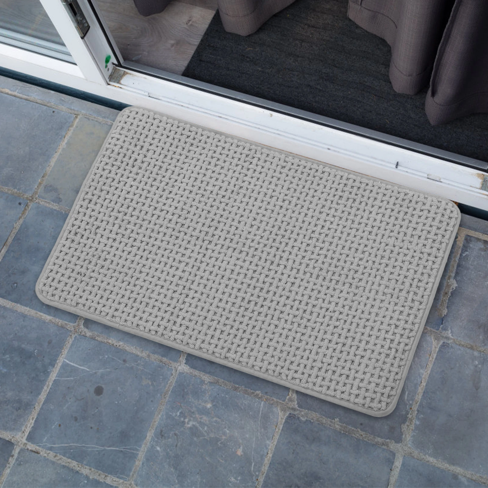 

Коврик для ванной, нескользящий, утолщенный впитывающий синельный коврик для ванной комнаты, декоративный коврик для ванной комнаты, спальни, кухни, коврики для ванной