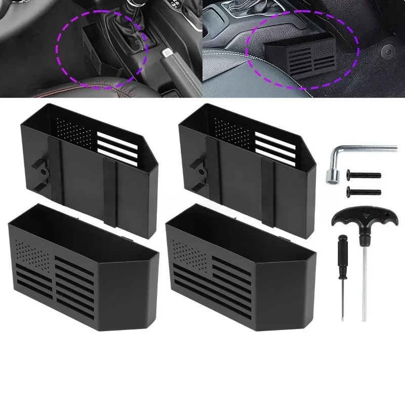 

1 пара универсальных металлических органайзеров для центральной консоли Jeep Wrangler JK (2/4-дверные) для модификации и улучшения автомобиля