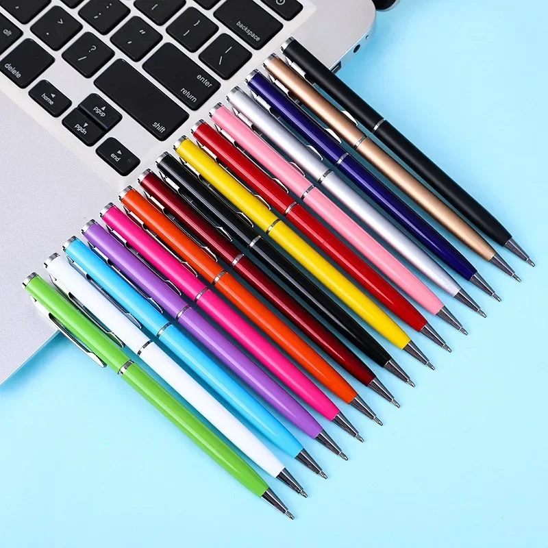 Customized LOGO Fashion Metal Ballpoint Pens School Office Hotel Advertising Ball Gel Pen Promotional Gift Pens Custom Souvenirs