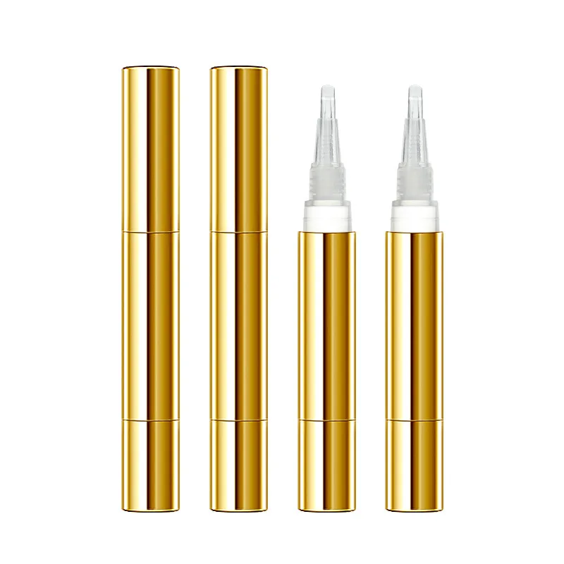 

New 5ml Gold Empty Eye Gel Twist Pen Cuticle Revitalizer Nutrition Oil Nail Art Treatment Manicure Soften Tube Refillable Bottle