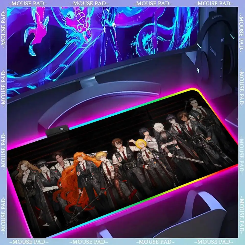 

Коврик для мыши Limbus, геймерский люминесцентный светодиодный коврик для мыши, игровой стол, RGB настольный коврик, клавиатура, коврик для мыши для ПК