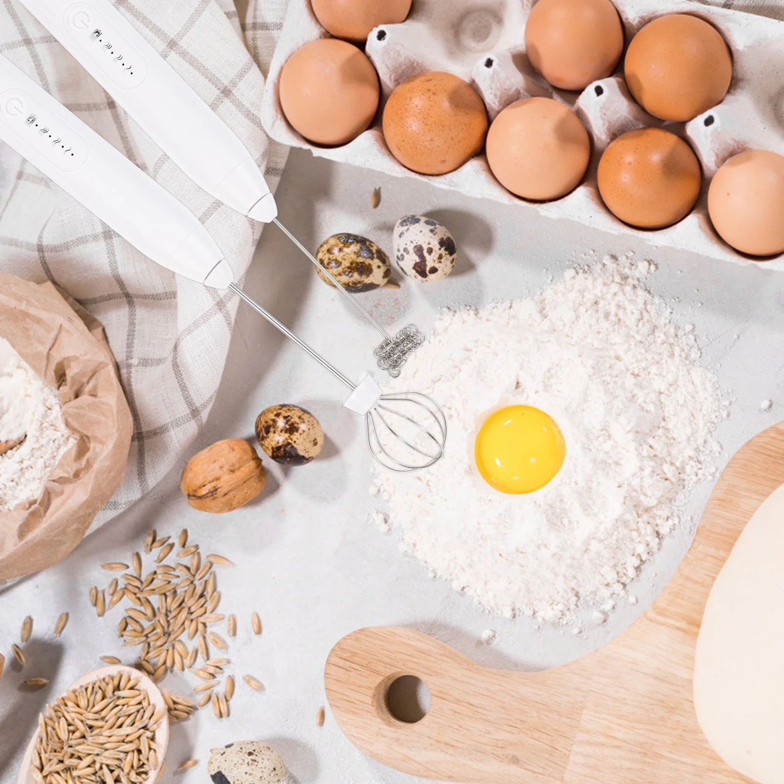 

1Set Electric Hand Held Milk Frother USB Mixer Kitchen Milk Egg Stirrer Electric Whisk Home Coffee Stirrer