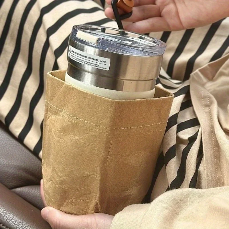 Creative Multifunctional Car Kraft Hanging Bag Shelf with Hooks Outdoor Hanging Buckle Storage Bag