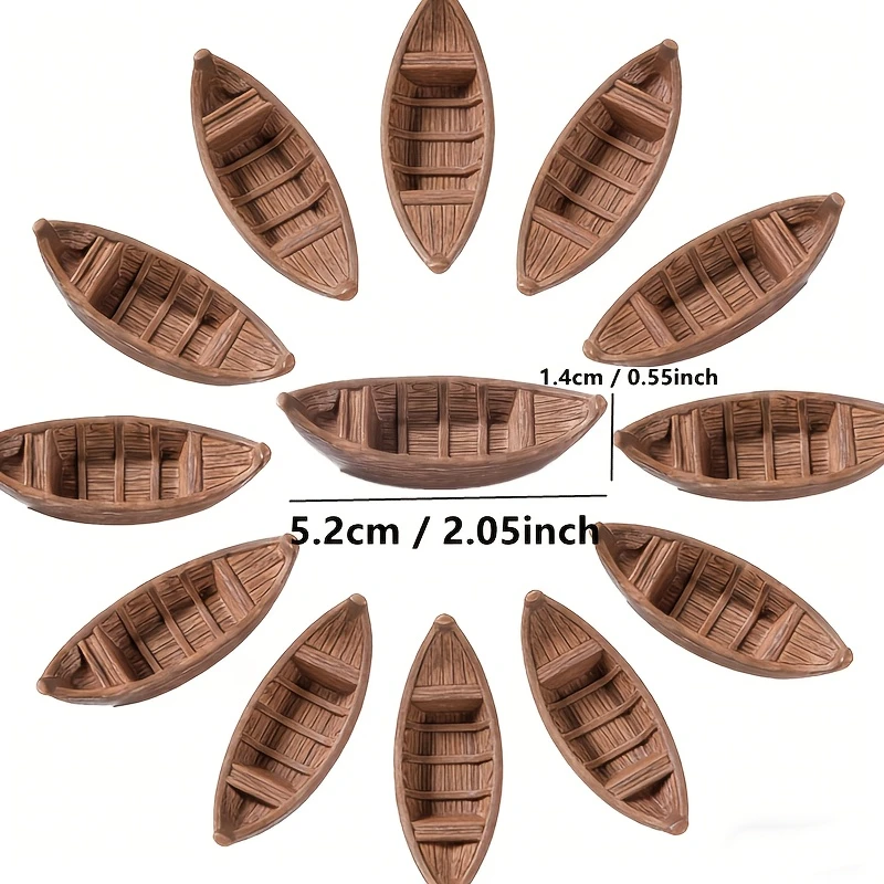 1PC Simulation Boats, Model Boats, Miniature Landscape Garden Decorations, Suitable for Aquariums, Fish Tanks, Swimming Pools