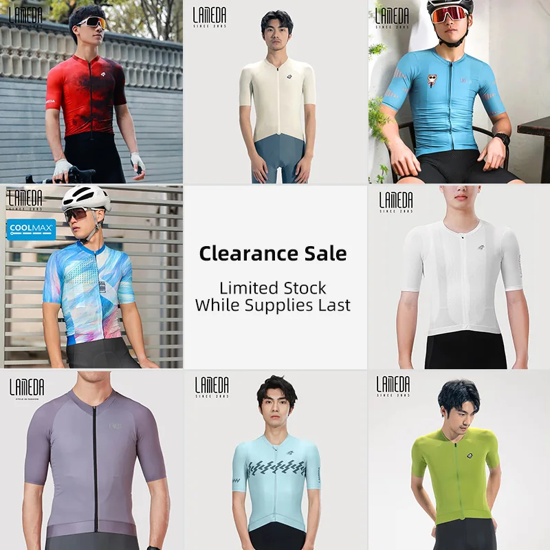 

LAMEDA Men's Cycling Short Sleeve Sports Shirt Eco-Friendly Moisture-Wicking UV Protection 3D Fit for Optimal Comfort