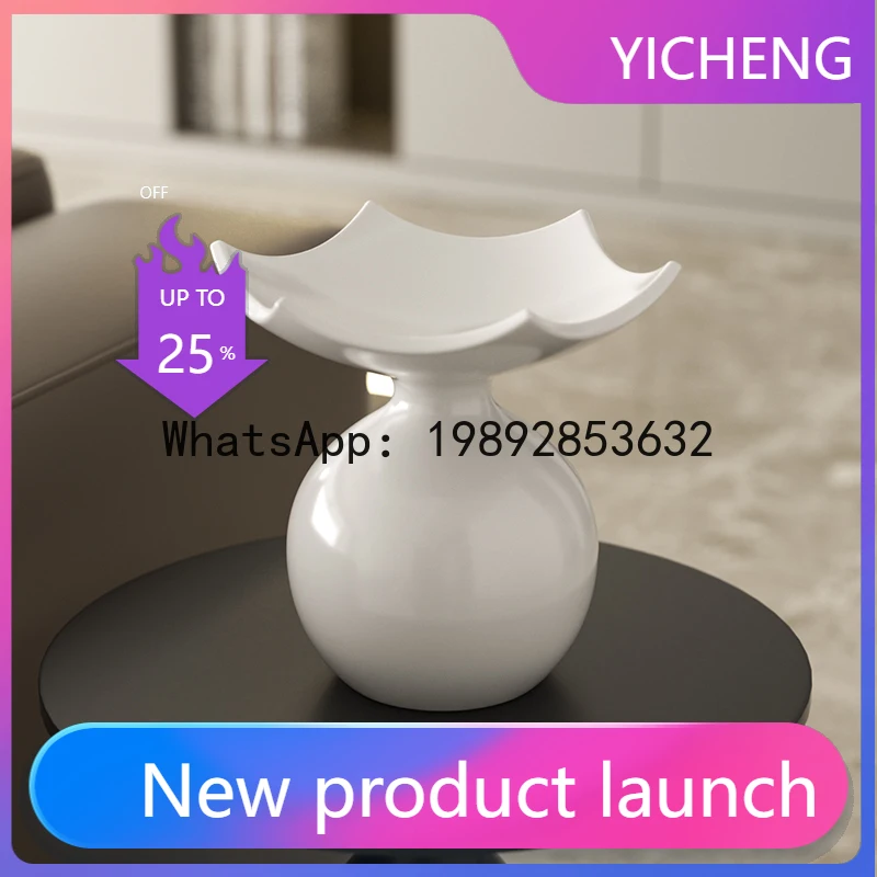 

Resin Storage Tray Desktop Storage Container Entrance Key Fruit Plate Geometric High Footrest Room Decoration Accessories