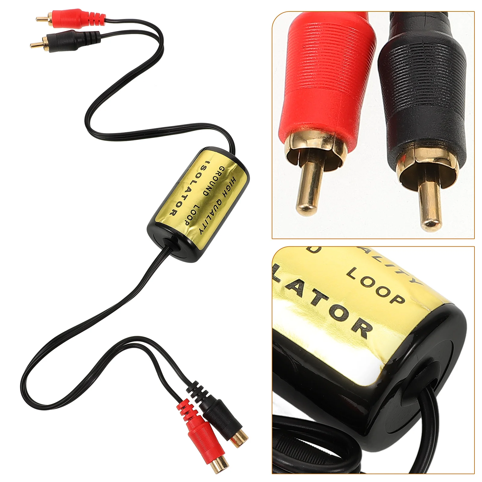 

Ground Loop Isolator Filter Signal Reducer For Stereo System High Efficiency Noise Cancelling Easy Installation Durable Reliable