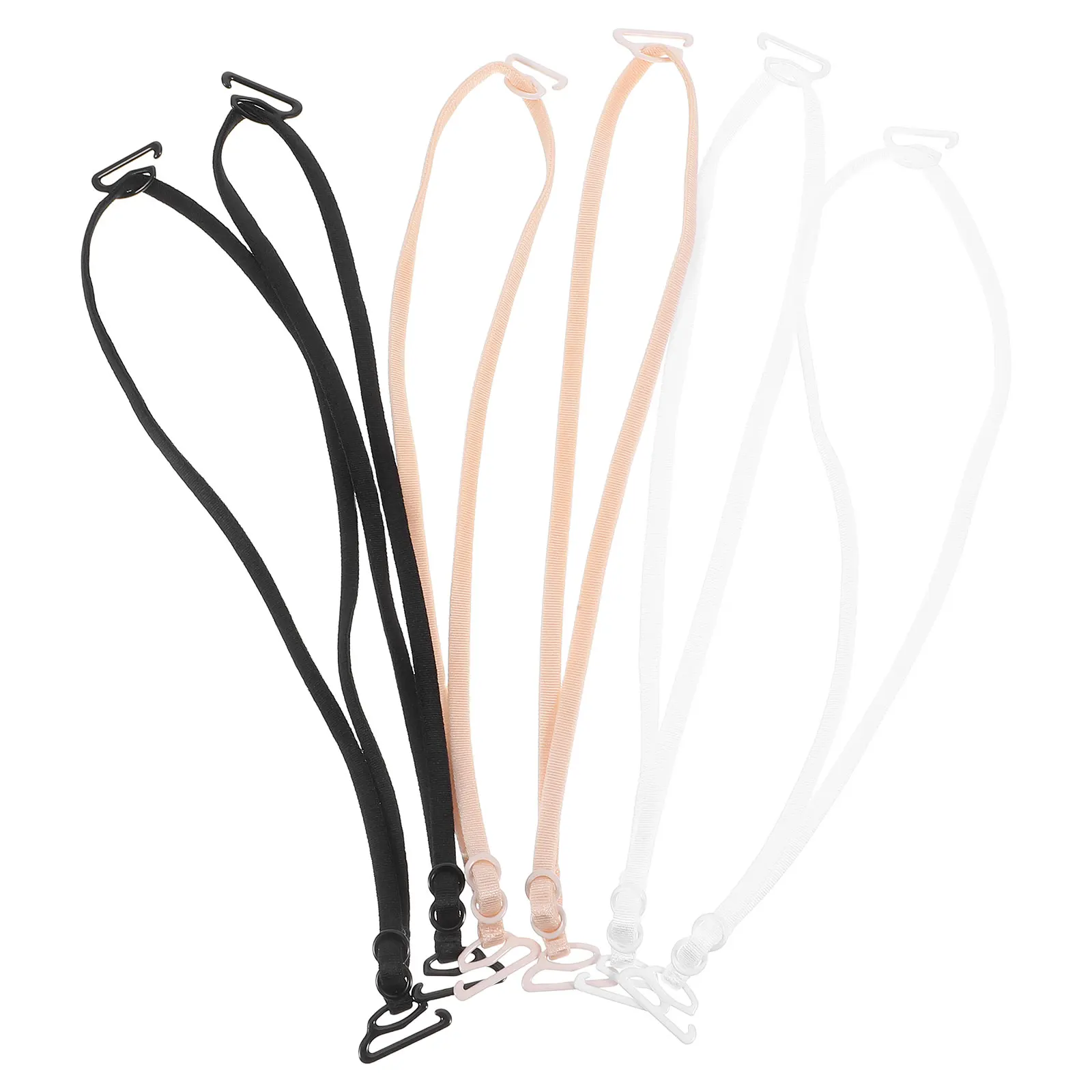 

3pcs Back Accessories Durable Elastic Straps for Backless Dresses Holder Adjustable Nylon