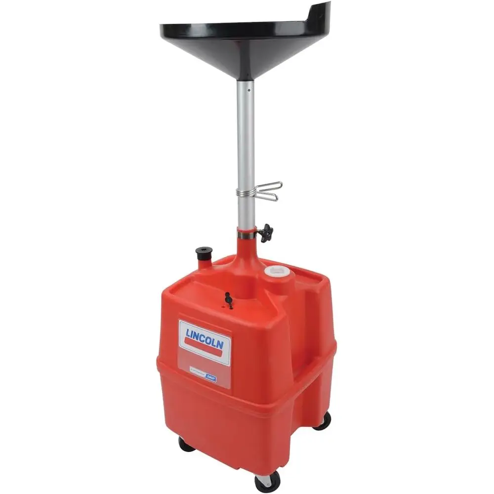 

Сливной бак для отработанной жидкости на 18 галлонов, регулируемая высота воронки 40-77, чаша 17,5, полиэтилен высокой плотности, полка масляного фильтра, дрени