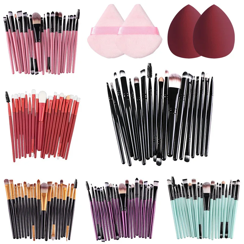 Összeállítás brushes állítsa professzionális szuper Lágy számára Kendőzés Alapítvány Elvörösödik eyeshadow contouring ecsettel Szépség Keveredés Összeállítás Munkaeszköz