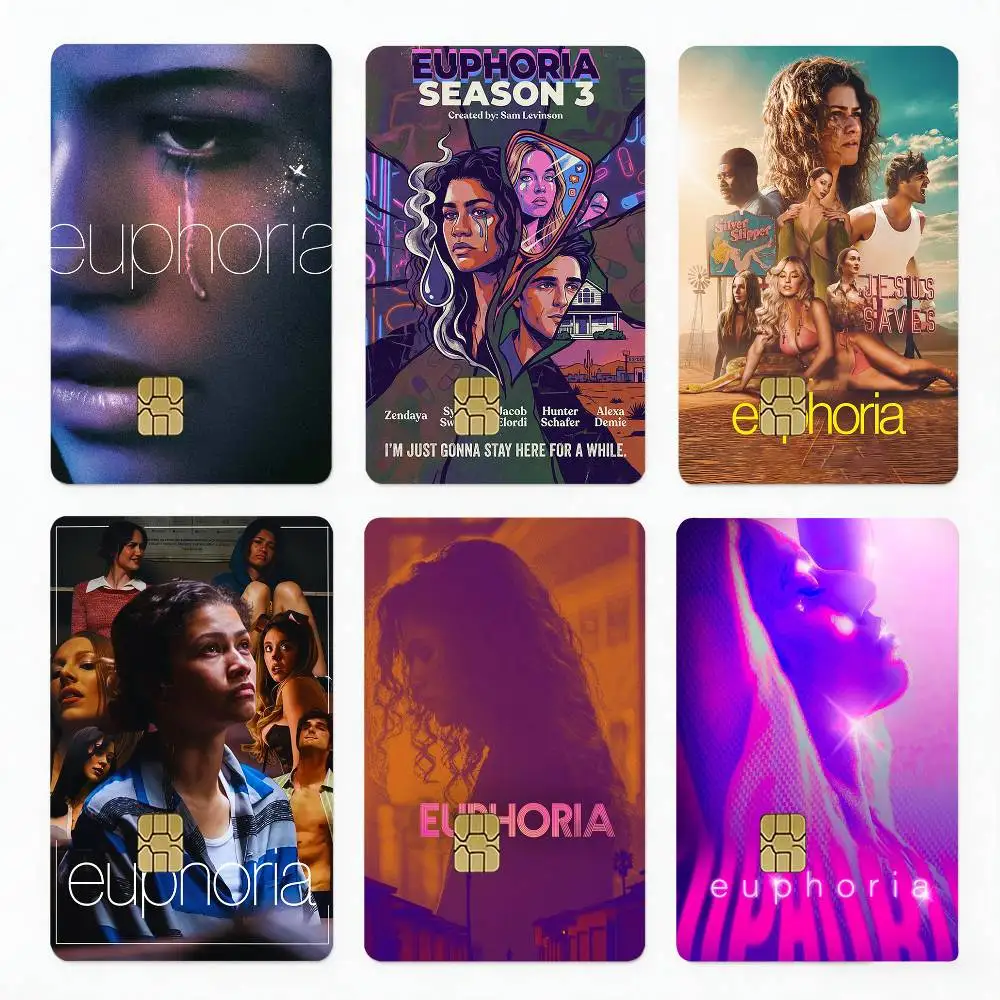 

Hot TV E-Euphoria 4pcs 1Set Card Stickers Small Waterproof Chip 4PCS Card Sticker Anti-Scratch