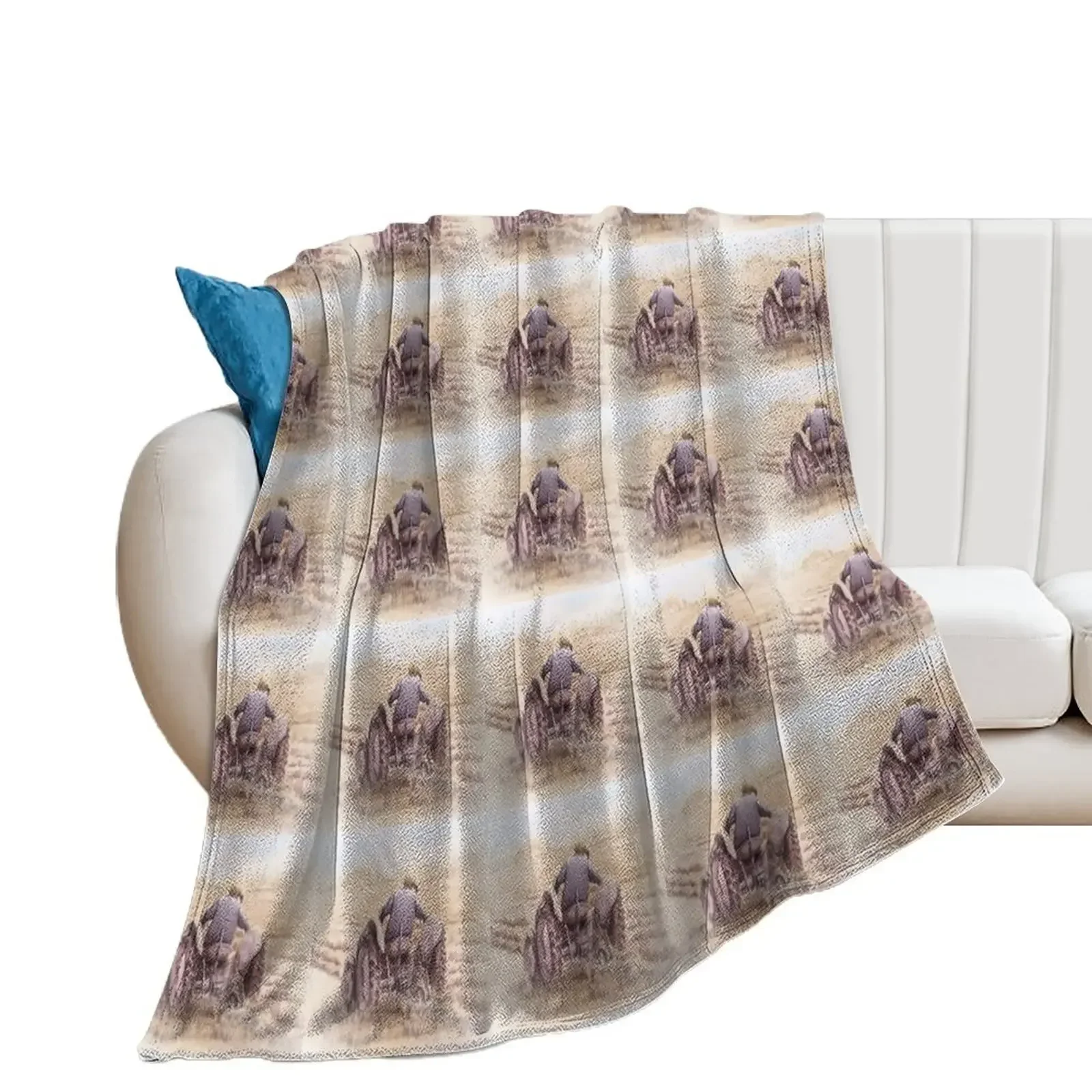 

Fergie the little grey tractor Throw Blanket sofa bed for winter manga Warm Blankets