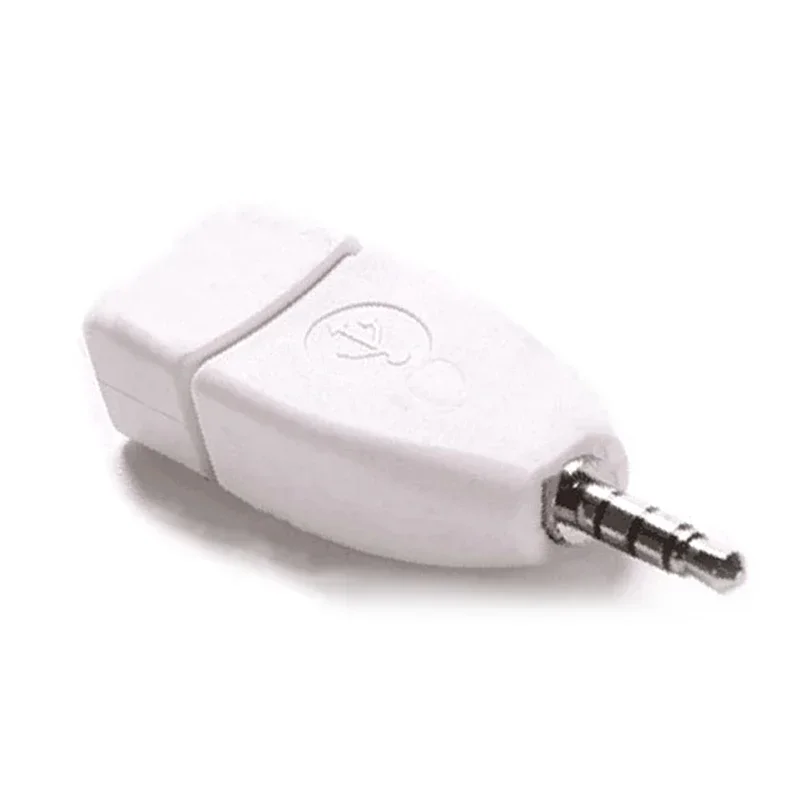 Fit Car New Converter Adapter USB 2.0 Female to 3.5mm Male AUX Audio Durable Car Plug Jack
