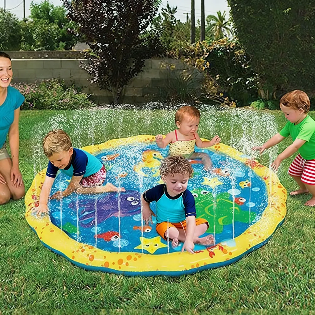 Kids Toys Garden Sprinkler Mat Interactive Outdoor Water and Splash Play Children's Pad Cushions